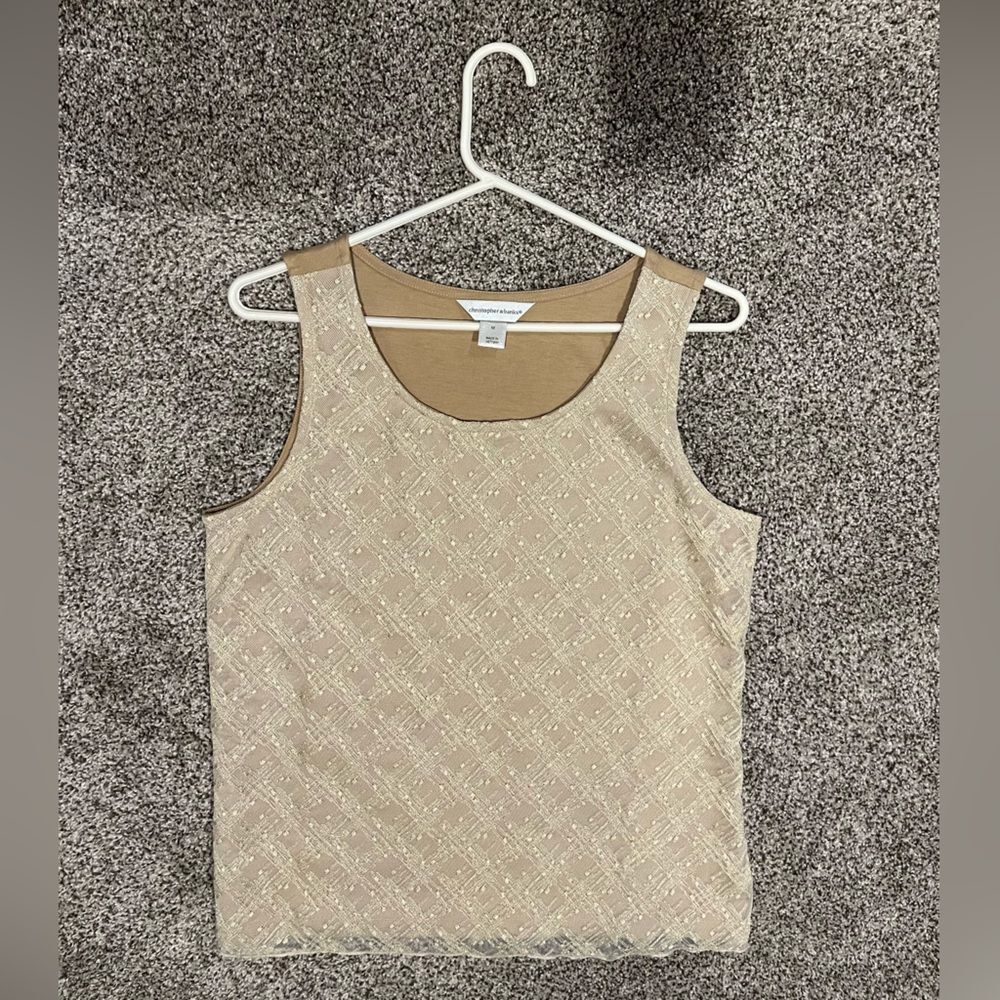 Like New Sparkly Christopher Banks Sleeveless Top